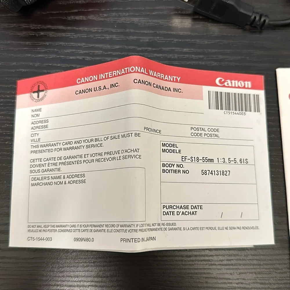 Canon EOS Rebel XSi DSLR camera